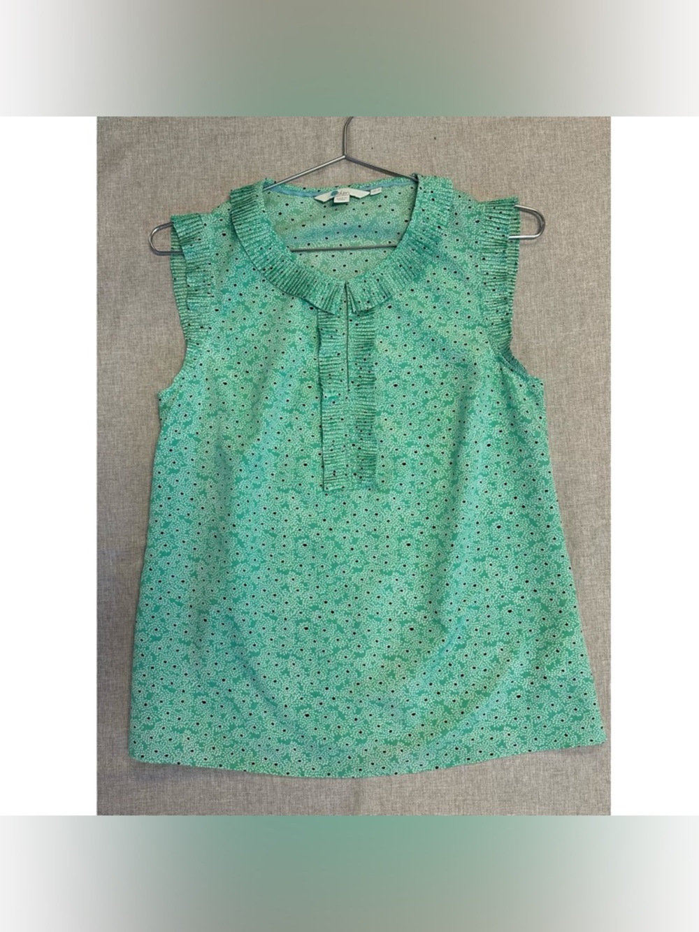 Boden Sleeveless Ruffle Top Size 2